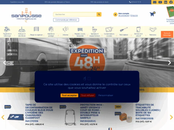 Sanipousse – Plat témoin facile à utiliser