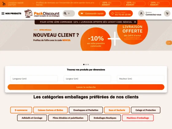 PackDiscount - carton déménagement