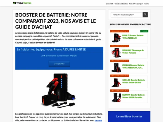 Comparatif et guide d’achat des boosters de batterie