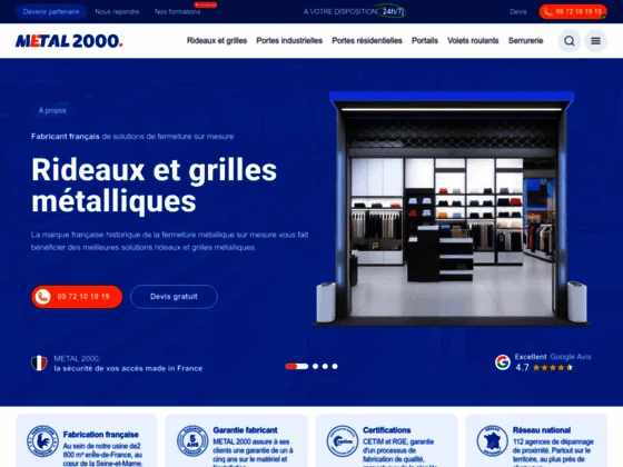 depannage rideaux métallique