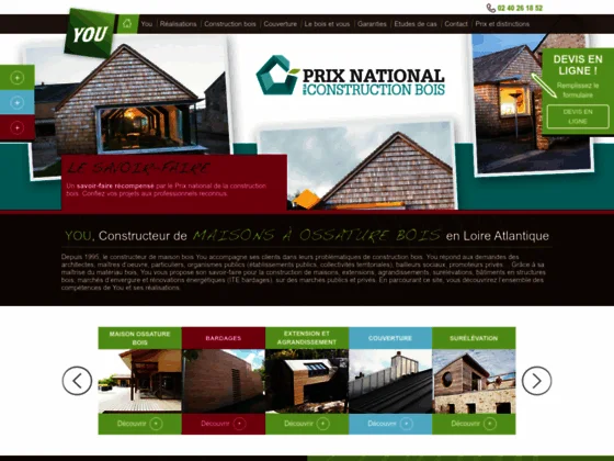 You l'entreprise de construction de maison en bois en Loire Atlantique