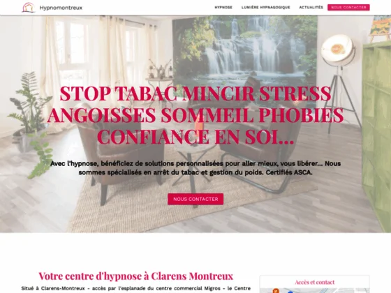 Centre d’hypnothérapie pour mincir et stop tabac à Montreux
