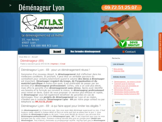 Déménageur Lyon - 69