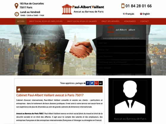   Avocat en droit social à Paris