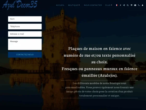 Plaque de rue avec numérotation de porte