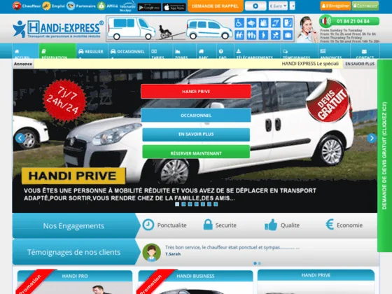 Handi Express - Transport PMR en Ile de France