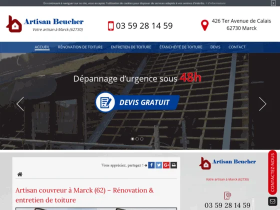  Rénovation de la toiture à Marck 