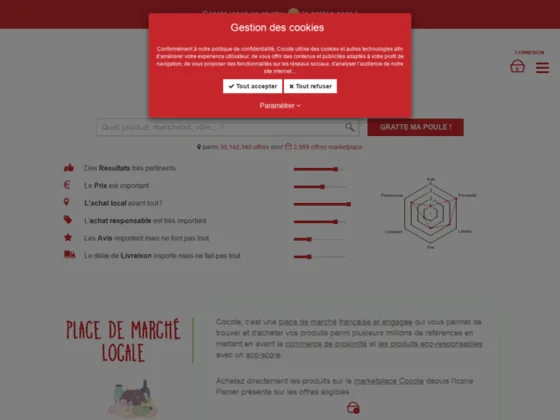 cocote, comparateur de produits