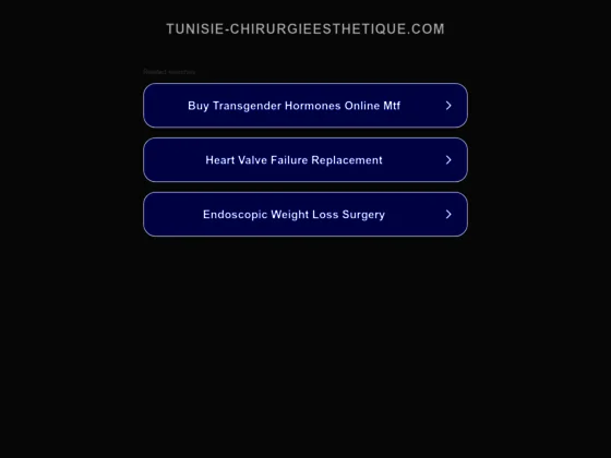 Prix chirurgie esthetique Tunisie