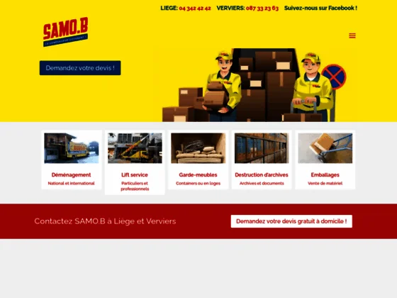 Besoin d'une société pour votre déménagement à Waremme? Samo B!