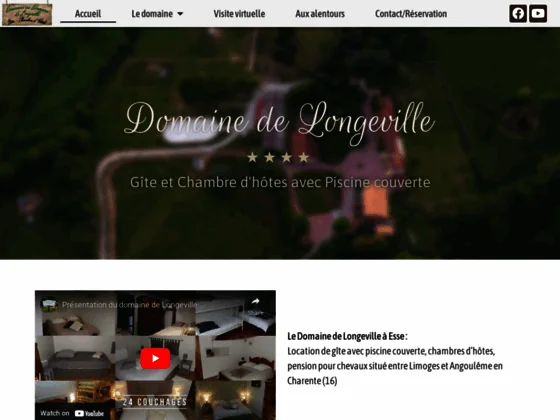 Domaine de Longeville : gîte de groupe & chambre d'hôtes près de Limoges dans le Limousin (16) 