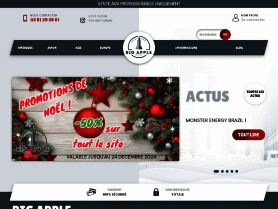 Bigapple :Vente de produits américains en ligne