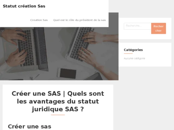 Statut création sas 