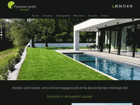 Paysagiste & aménagement paysager à Pau dans les Pyrénées-Atlantiques (64) | Pyrénées Jardin Concept