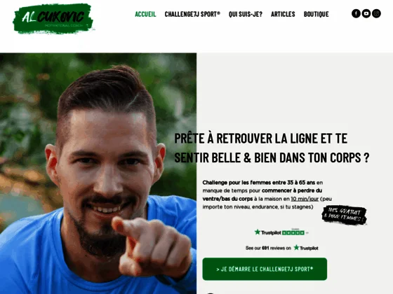 Al Cukovic coach nutrition et remise en forme à Paris