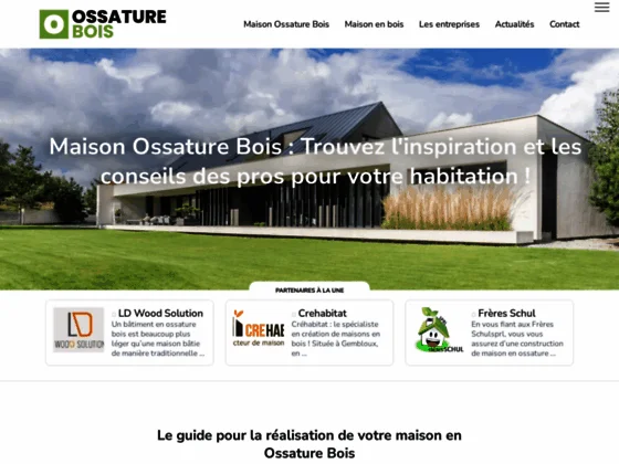 Mon Ossature Bois : la référence pour les maisons en bois à Bastogne