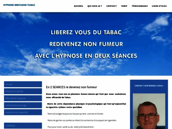 Hypnose pour l'arrêt du tabac en Bretagne à Auray