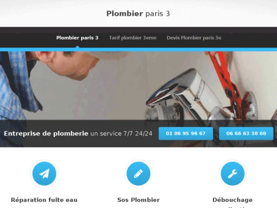 Plombier Paris 3