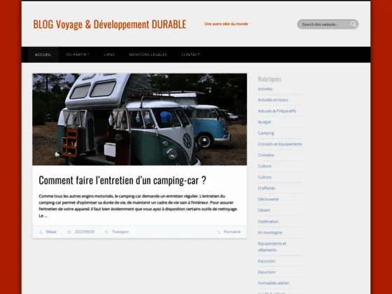Developpement voyages