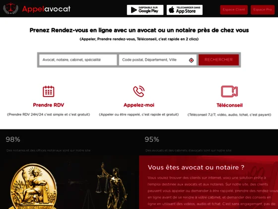 Rendez-vous en ligne avec un avocat