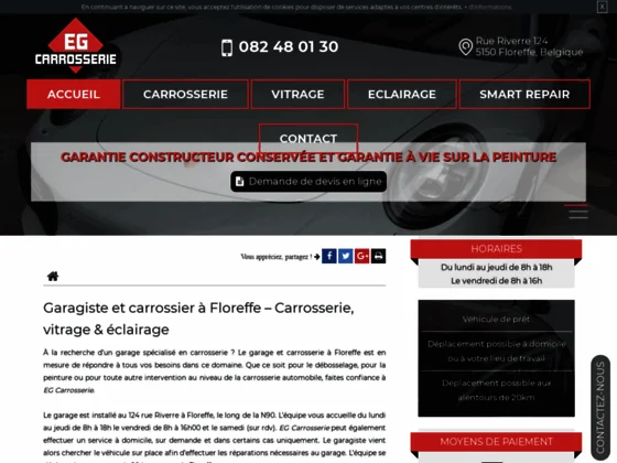 Des travaux de peinture auto à Floreffe 