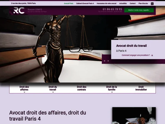 Avocat à Paris 8 - Maître Roxane Comte