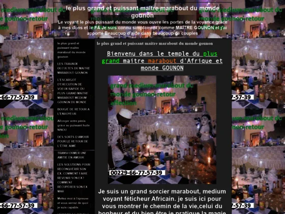 le plus grand et puissant marabout du monde gounon