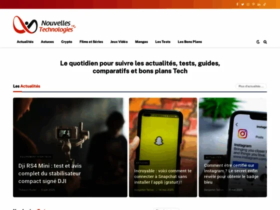 Actualités sur les nouvelles technologies