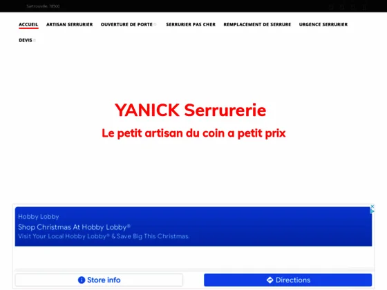 Serrurier à Sartrouville Artisan Yanick