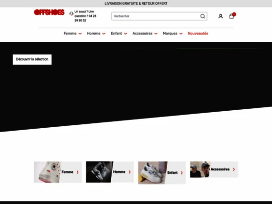 OffShoes, boutique leader de chaussures de marques 