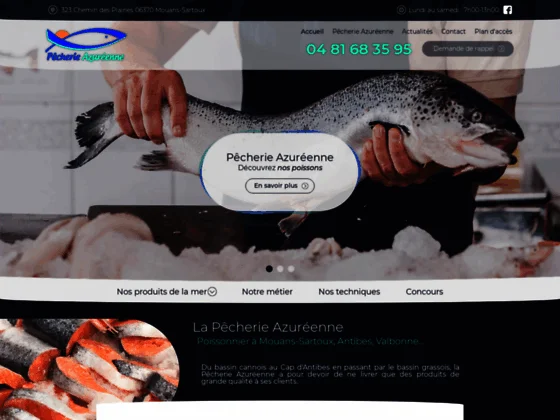 La Pêcherie Azuréenne, votre fournisseur en poissons sur Mouans-Sartoux, Valbonne, Grasse...