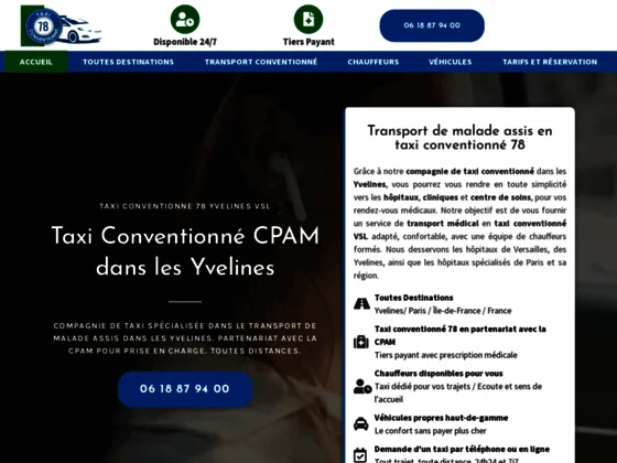 Taxi conventionne 78 yvelines vsl