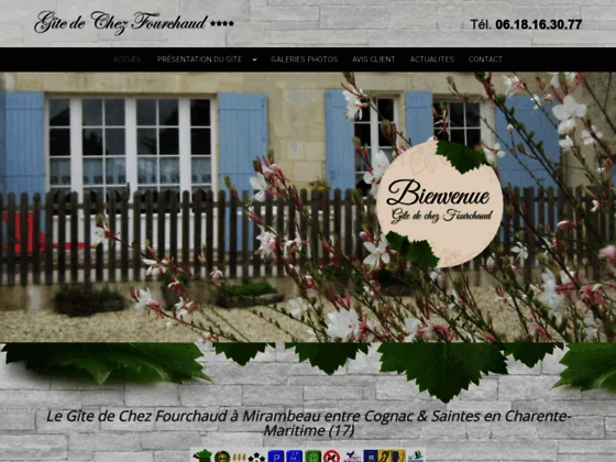 Gîte de Chez Fourchaud : location gîte & chambre d'hôte à Mirambeau (17)