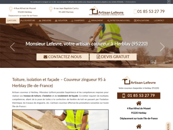 Votre couvreur zingueur du 95