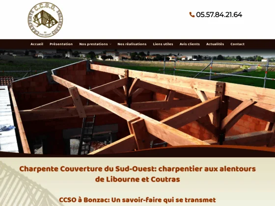 Charpente couverture du sud ouest