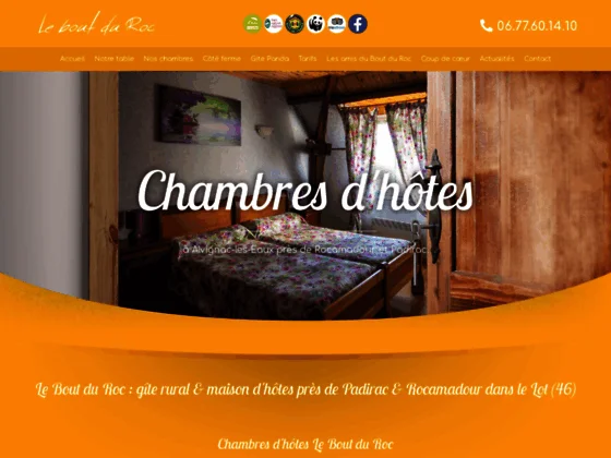 Le Bout du Roc : gîte & chambres d'hôtes près de Rocamadour (46)