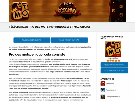 Télécharger Pro des mots pour PC