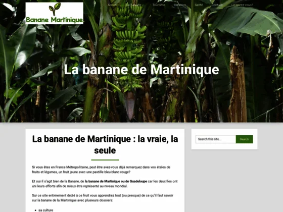 Banane-martinique.com : le guide de la banane