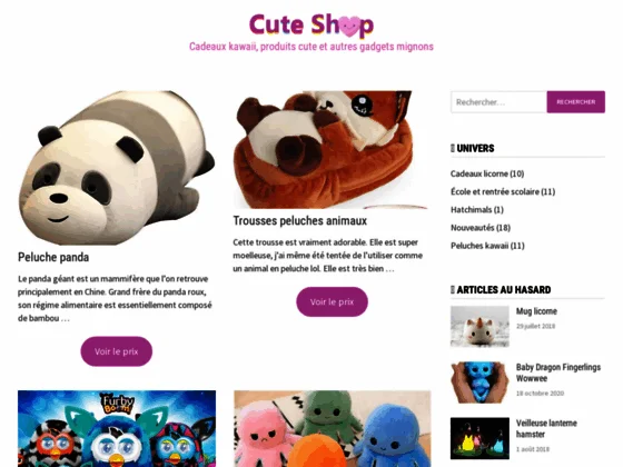 Boutique cadeaux Cute Shop