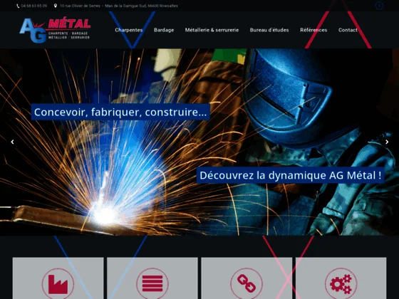 Charpentes métalliques - bardages - Métallerie - serrurerie Perpignan - AG Métal