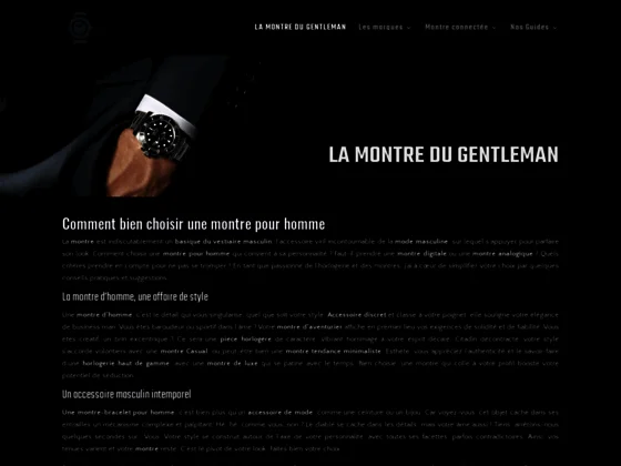Boutique en ligne de montre homme