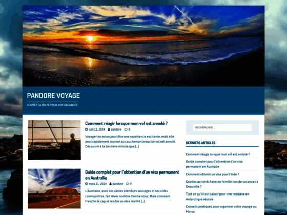 Pandore Voyages : la boite de vos vacances
