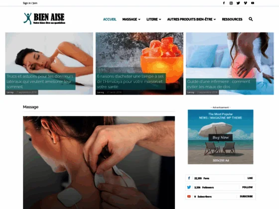 articles conseils et produits bien etre