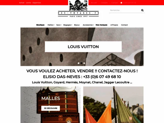 Vente de malles de luxe