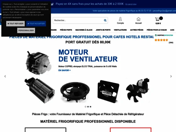 Piecesfrigo.com : Matériel Frigorifique et de Tireuse à Bière