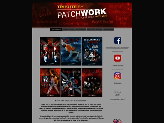 Patchwork Tribute - Concerts Rock 100% live