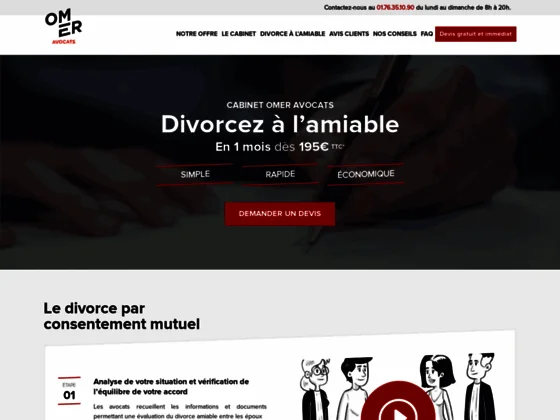 Cabinet d'avocats du divorce en ligne pas cher