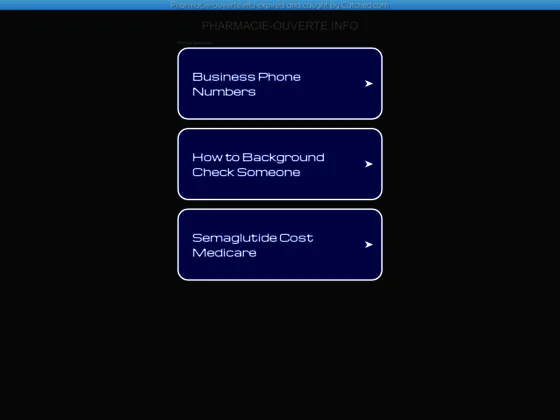 Pharmacie ouverte le soir