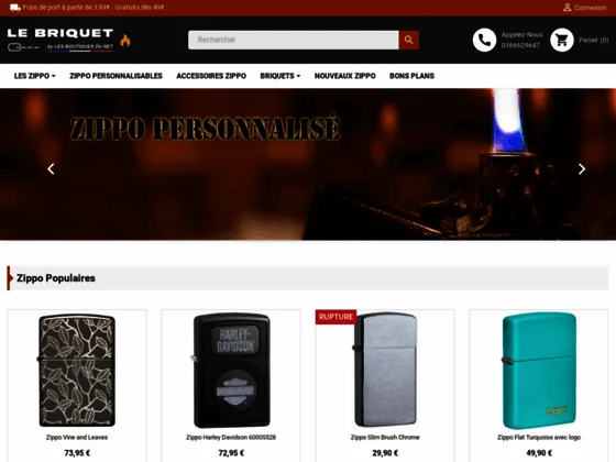 Achat de briquet zippo en ligne