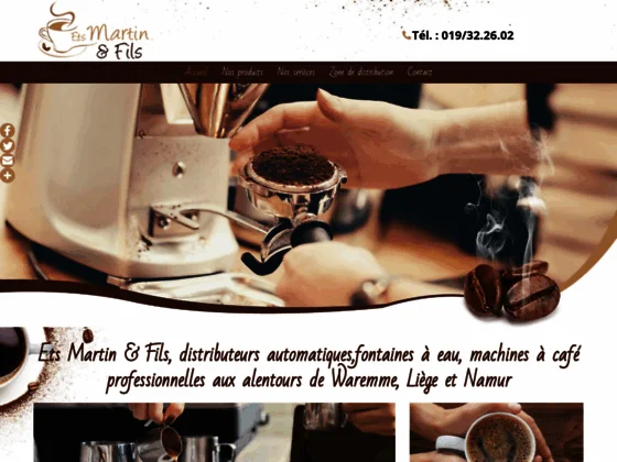 ETS MARTIN ET FILS (BRAAM Linda) - vente de distributeurs automatiques de café